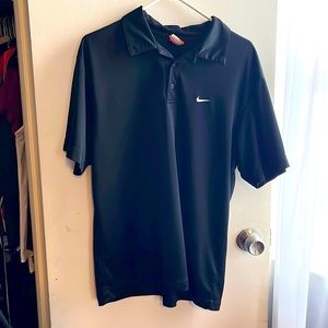 Nike classic black polo top. Large.